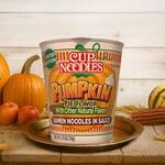 Cup Noodles Turkey Dinner and Pumpkin Pie Ramen Noodles