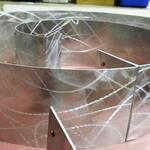 Curvy Spiral Aluminum Bookshelf / Wall Art