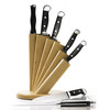 Cutlery Set with Fanned Wooden Block