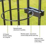 Deck Railing Round Planter Holders