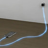 Dexim Visible Green - Illuminated Smart Charge and Sync Cable