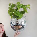 Disco Ball Hanging Planter