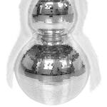 Disco Ball Snowman Statue - Stands 3-Ft Tall