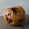 Distressed Teak Wood Spherical Planters / Display Bowls
