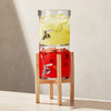Double-Decker Glass Drink Dispenser