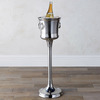Double-Walled Stainless Steel Champagne Bucket and Stand