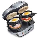 Dual Breakfast Sandwich Maker - Use Your Own Fresh Ingredients