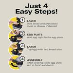 Dual Breakfast Sandwich Maker - Use Your Own Fresh Ingredients
