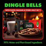 DUDE Wipes Dingle Bells - Pine, Balsam, and Clove Scented Flushable Wipes