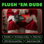 DUDE Wipes Dingle Bells - Pine, Balsam, and Clove Scented Flushable Wipes
