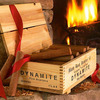 Dynamite Fire Starters in a Wooden Crate