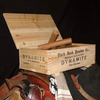 Dynamite Fire Starters in a Wooden Crate