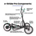 e-Strider Pro - Outdoor Electric-Assist Elliptical Strider