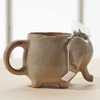 Elephant Tea Mug With Tea Bag Holder