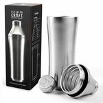 Elevated Craft Hybrid Cocktail Shaker - Built-In Jigger / Double-Wall Insulated
