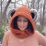 Ewok-Inspired Hooded Scarf / Cowl