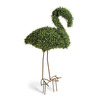Faux Boxwood Lawn Flamingo