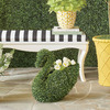 Faux Boxwood Swan Planter