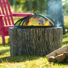 Faux Tree Stump Fire Pit