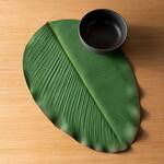 Faux Tropical Leaf Placemats and Table Runners