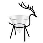 Festive Deer-Shaped Cocktail Glass