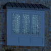 Festive Illuminated Window Sheer Curtains