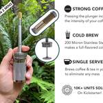 FinalPress - Portable Coffee, Tea, and Cold Brew Maker - Zero Waste!