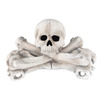 Fire Pit Skull and Crossbones Log