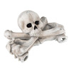 Fire Pit Skull and Crossbones Log