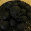 Fire Pit Skull Logs