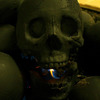 Fire Pit Skull Logs