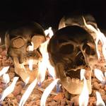 Fireproof Human Skulls for Fire Pits, Campfires, and Fireplaces