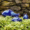 Fish In The Garden Swimming Koi Sculptures