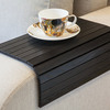 Flexible Wooden Sofa Armrest Tray Table