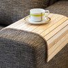 Flexible Wooden Sofa Armrest Tray Table