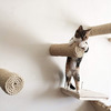 Floating Sisal Rope Cat Post Wall Steps