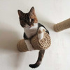 Floating Sisal Rope Cat Post Wall Steps