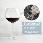 Floating Wine Glasses with Splash-Proof Silicone Lids for the Pool