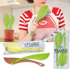 Flora - Pure Silicone Spoon and Spatula Set