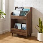 Forward-Facing Vinyl Record Storage Stand - Flip and Browse With Ease!