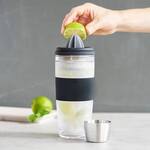 FREEZE Cocktail Shaker - Active Cooling Gel and Built-In Citrus Reamer