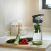 Full Circle Cucumber Infuser Glass Water Bottle