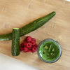 Full Circle Cucumber Infuser Glass Water Bottle