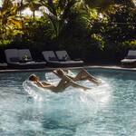 FUNBOY Super Clear Inflatable Chaise Lounger Pool Float