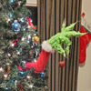 Furry Green Grinch Arm Ornament Holder for the Christmas Tree