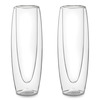 Futuristic Stemless Double-Walled Champagne Flutes