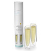 Futuristic Stemless Double-Walled Champagne Flutes