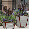 Galvanized Corrugated Metal Self-Watering Planters