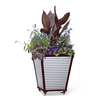 Galvanized Corrugated Metal Self-Watering Planters