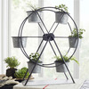 Galvanized Ferris Wheel Planter